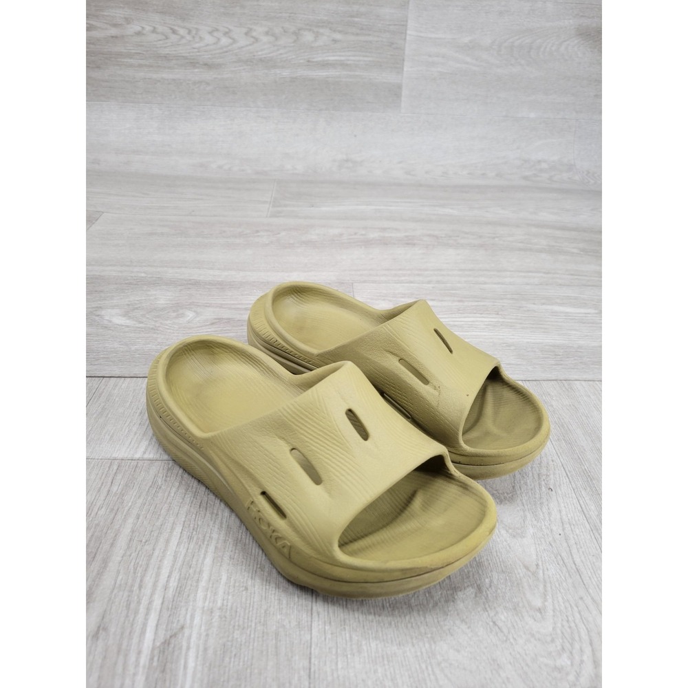 Hoka One One Ora Recovery Slides 3 Womens Size 5 US Green Moss Sandals Cushioned